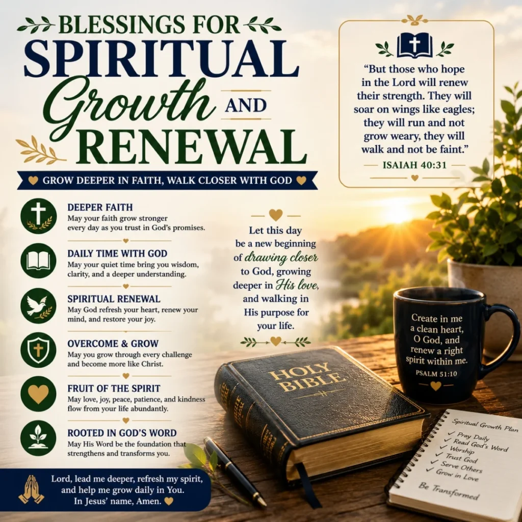 Blessings For Spiritual Growth And Renewal