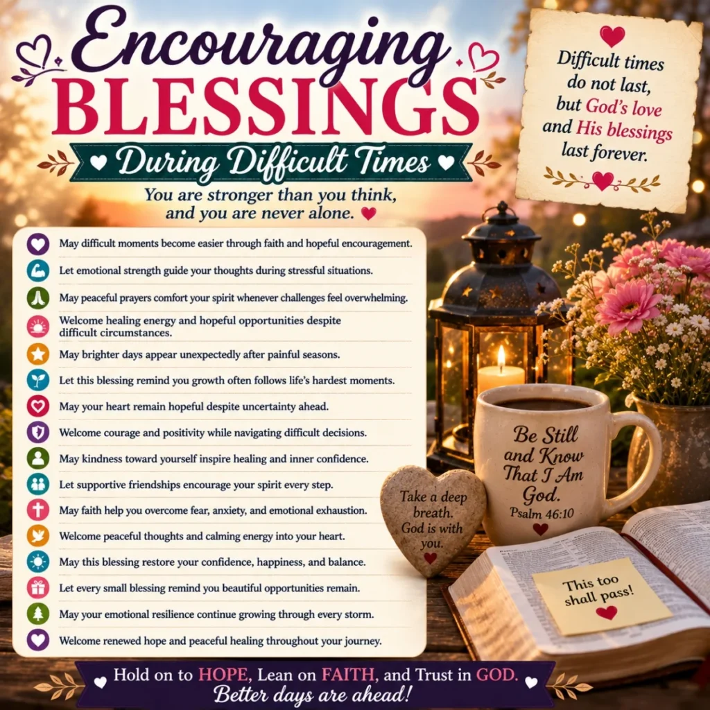 Encouraging Blessings During Difficult Times