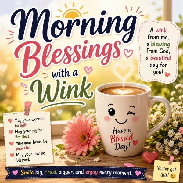 Morning Blessings with a Wink