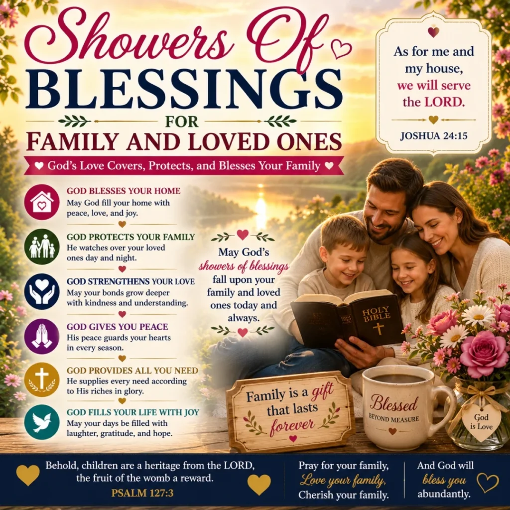Showers Of Blessings For Family And Loved Ones