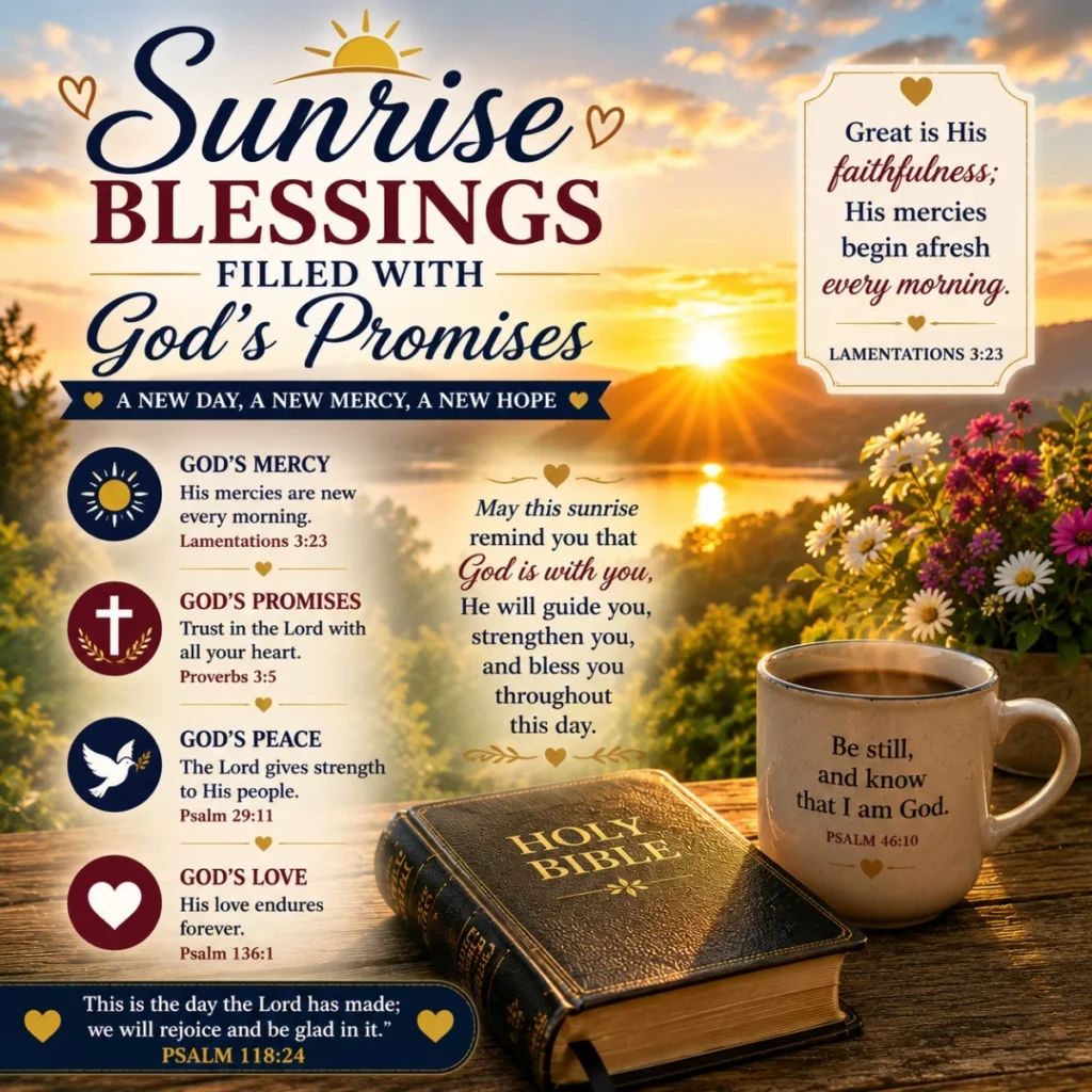 Sunrise Blessings Filled With God’s Promises