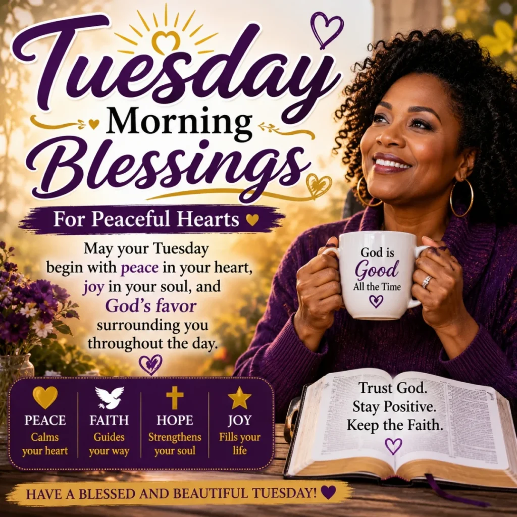 Tuesday Morning Blessings For Peaceful Hearts