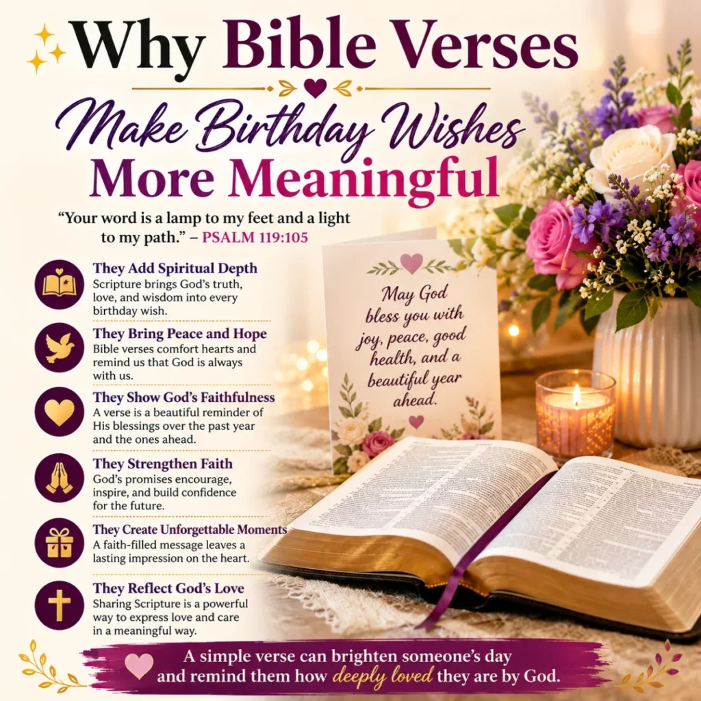 ✨ Why Bible Verses Make Birthday Wishes More Meaningful
