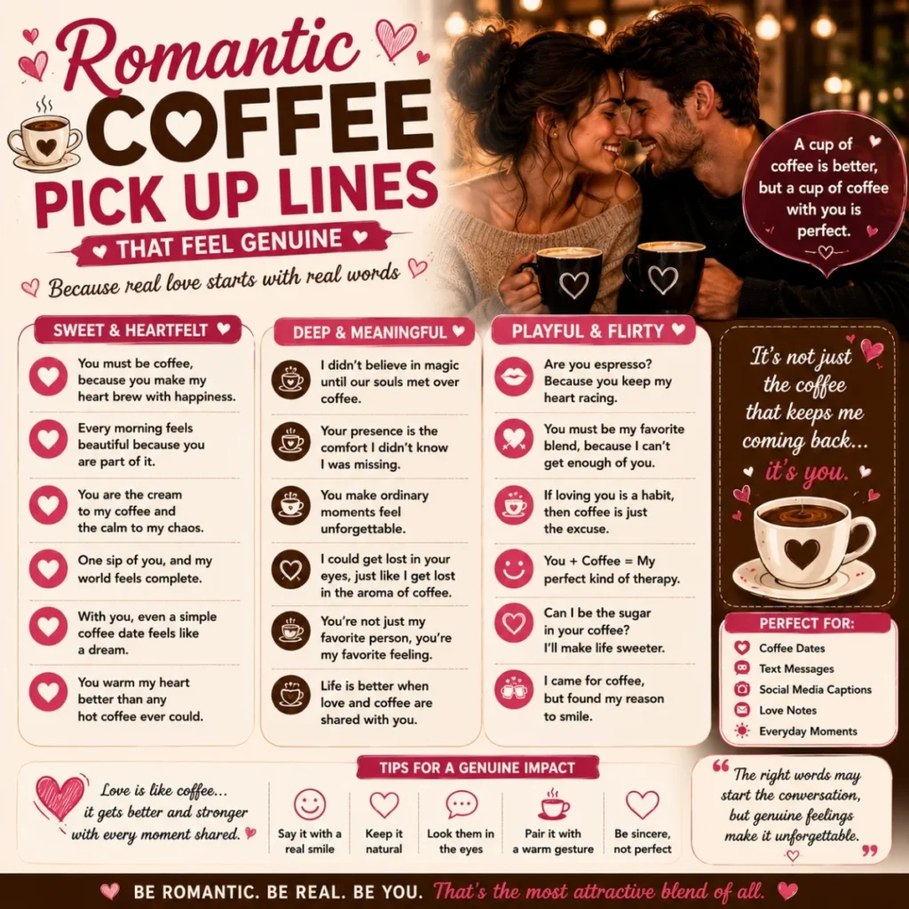 ❤️ Romantic Coffee Pick Up Lines That Feel Genuine