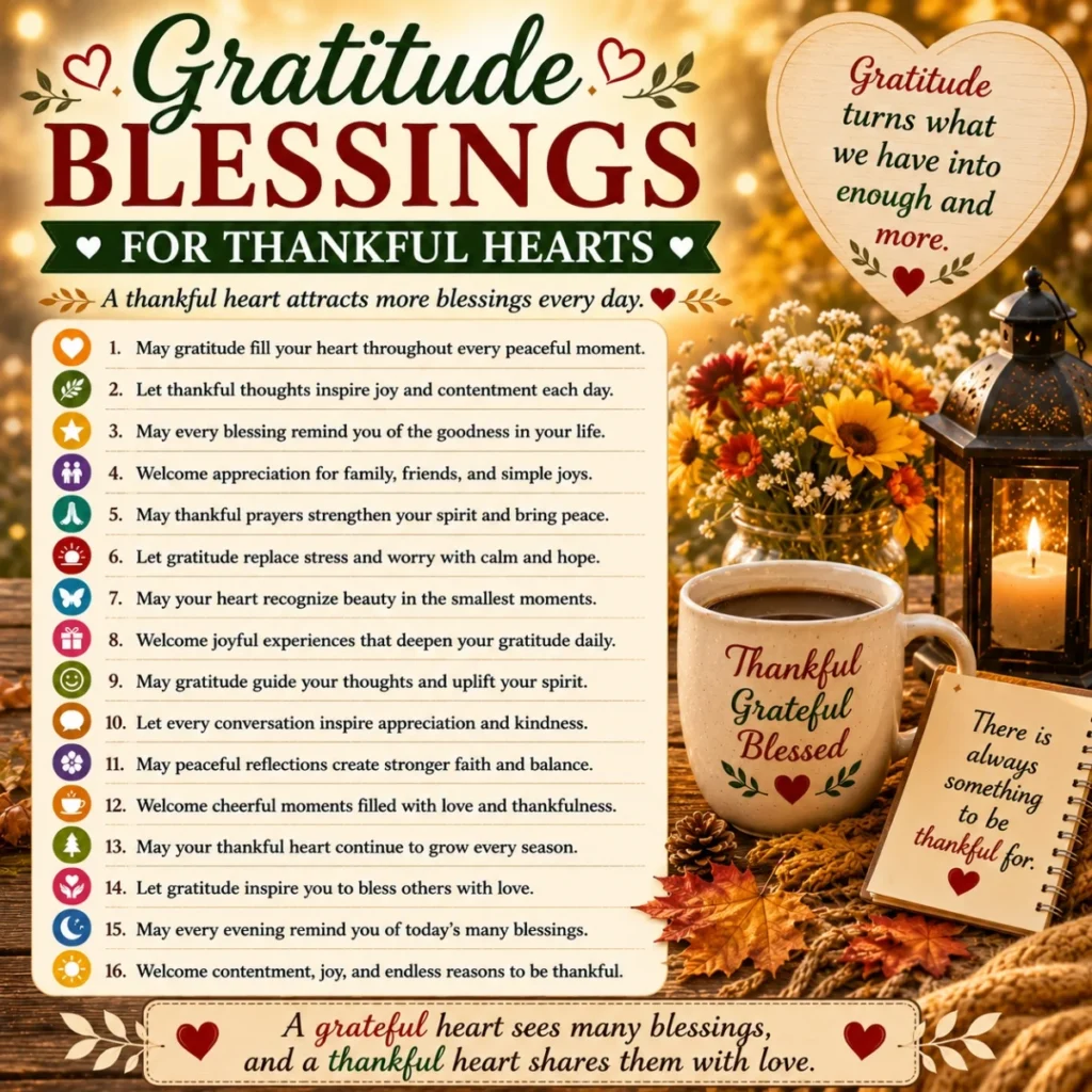 🌈 Gratitude Blessings For Thankful Hearts