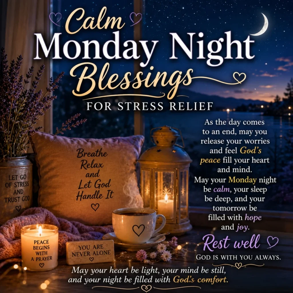 🌙 Calm Monday Night Blessings For Stress Relief
