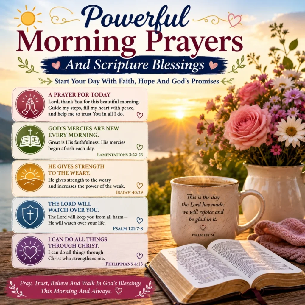 🌞 Powerful Morning Prayers And Scripture Blessings