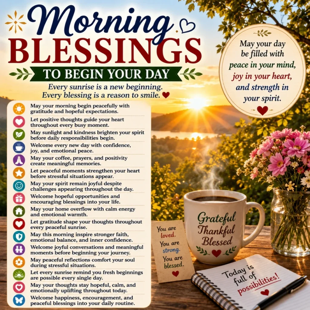 🌟 Morning Blessings To Begin Your Day
