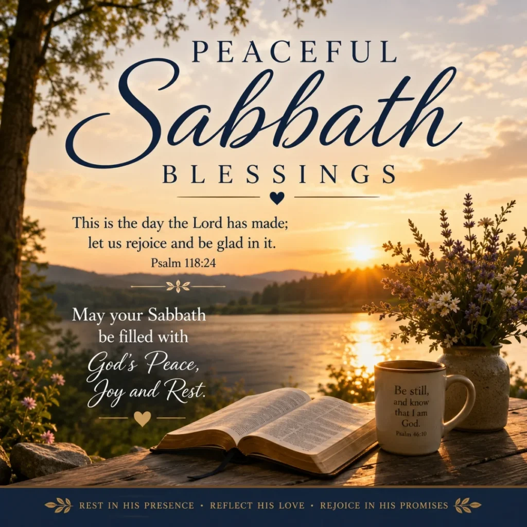 🌟 Peaceful Sabbath Blessings Images For Quiet Reflection