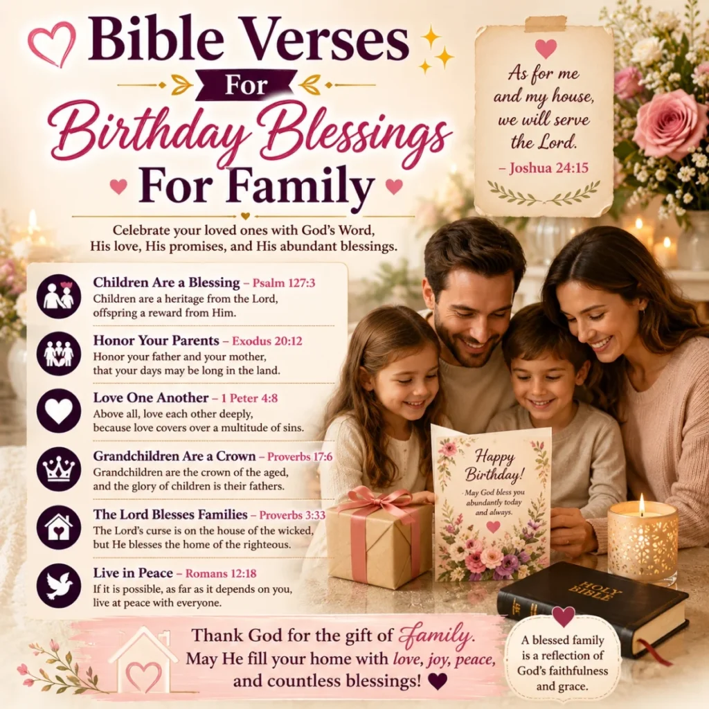 💕 Bible Verses For Birthday Blessings For Family