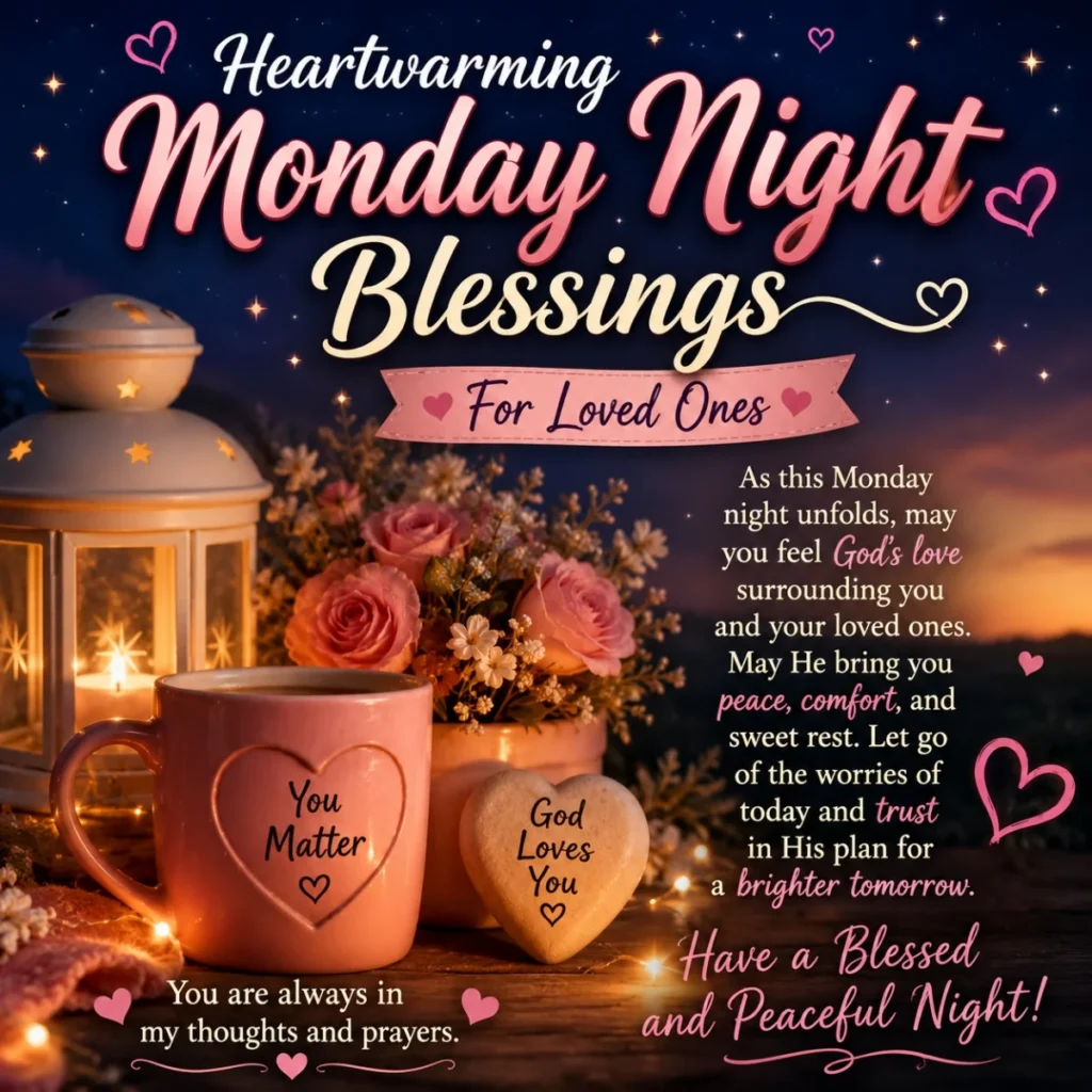 💖 Heartwarming Monday Night Blessings For Loved Ones
