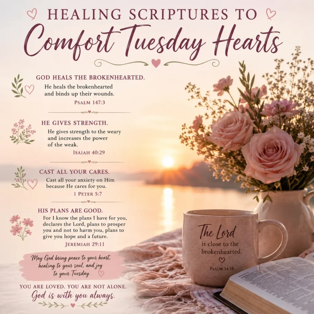 🙏 Healing Scriptures To Comfort Tuesday Hearts