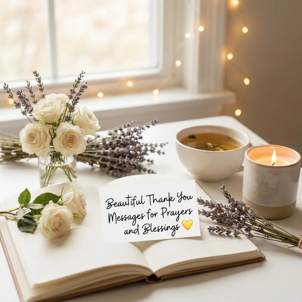 Beautiful Thank You Messages for Prayers and Blessings 💛