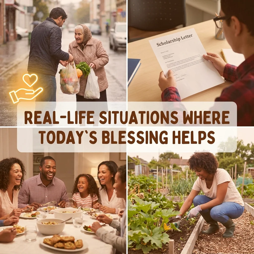 Real-Life Situations Where Today’s Blessing Helps