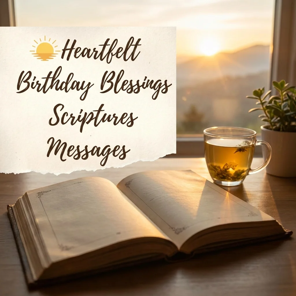 🌅 Heartfelt Birthday Blessings Scriptures Messages