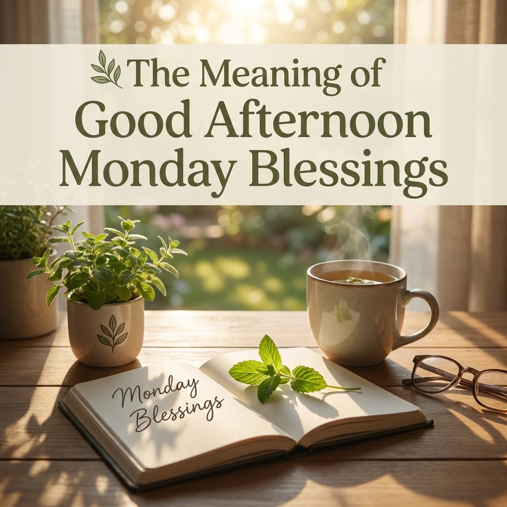 🌿 The Meaning of Good Afternoon Monday Blessings