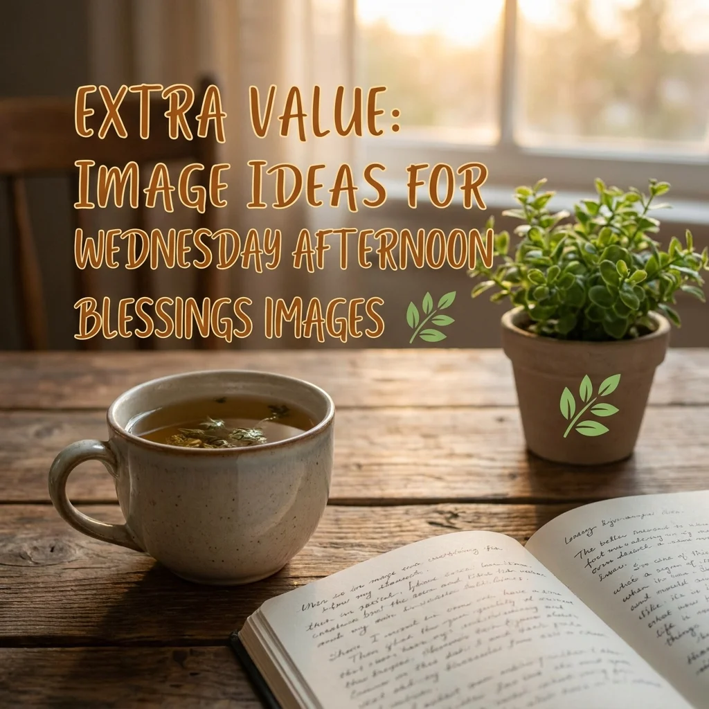 Extra Value: Image Ideas for Wednesday Afternoon Blessings Images πΏ
