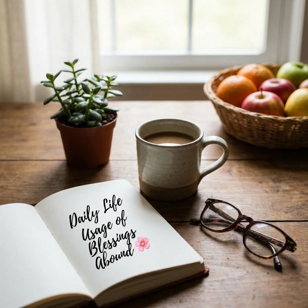 Daily Life Usage of Blessings Abound 🌸