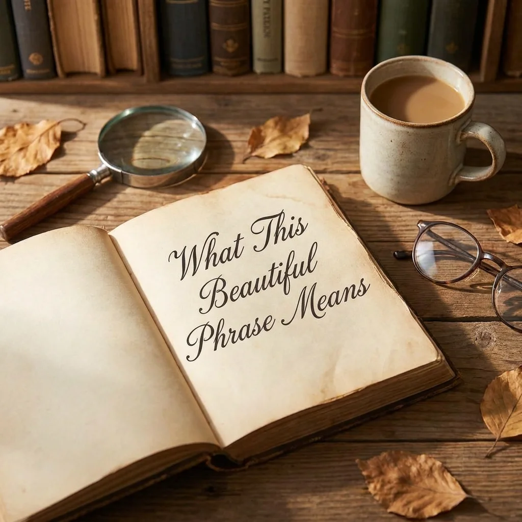 What This Beautiful Phrase Means