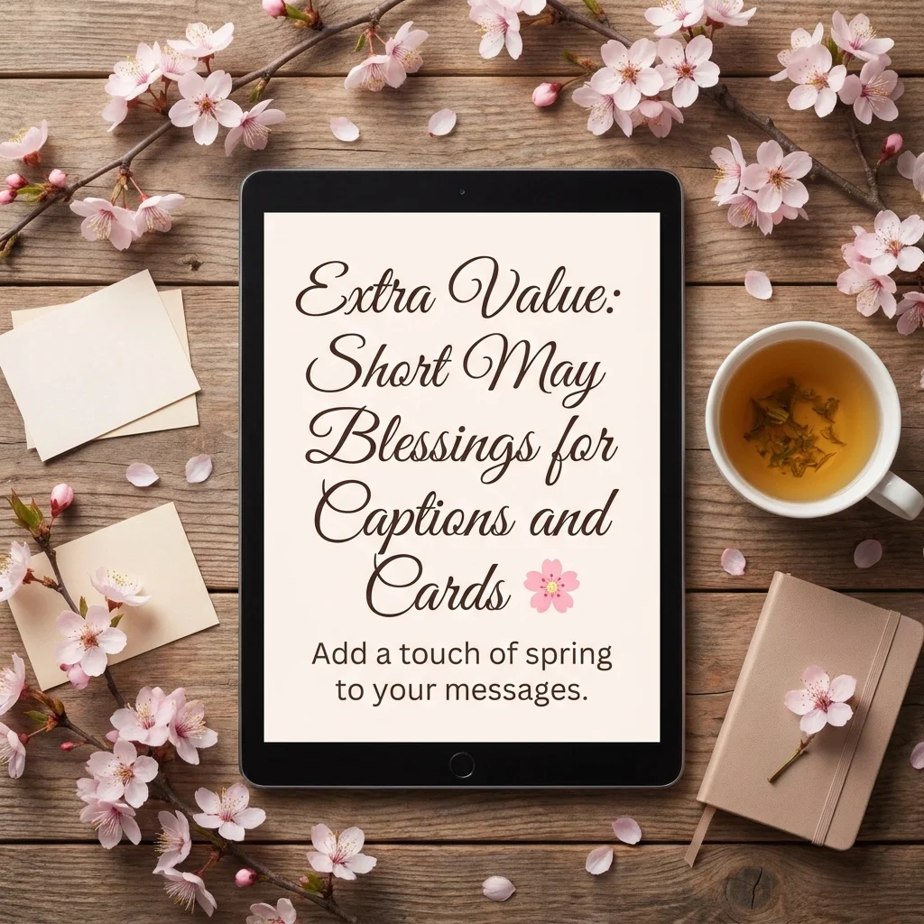Extra Value: Short May Blessings for Captions and Cards 🌸