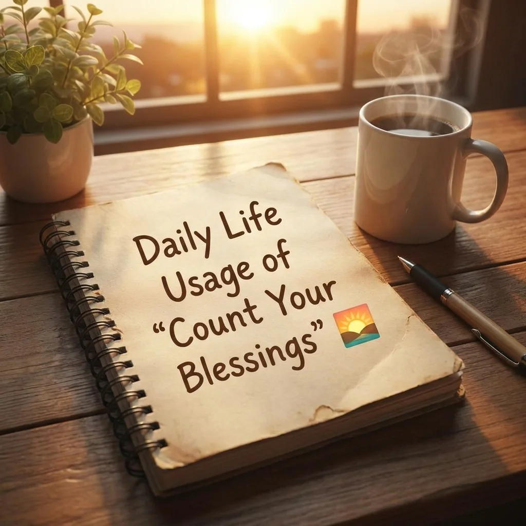 Daily Life Usage of “Count Your Blessings” 🌅
