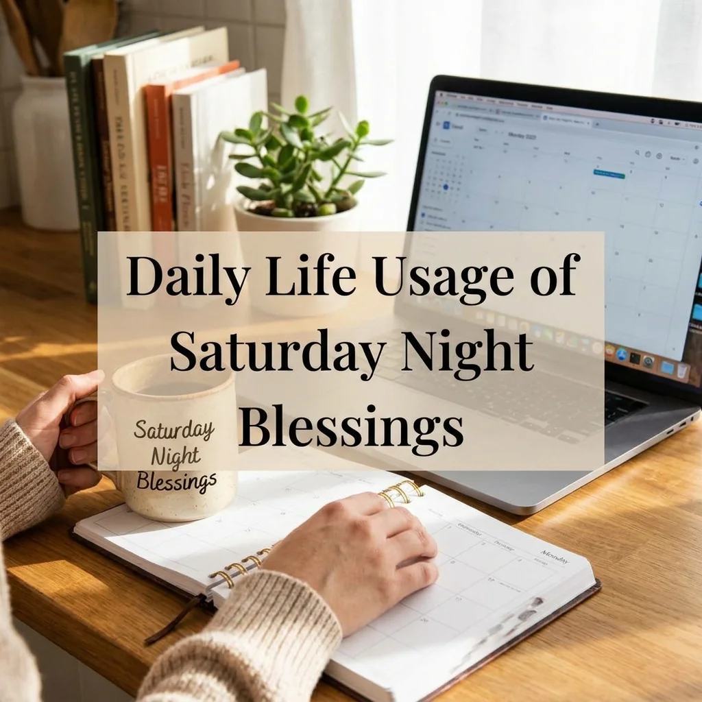 Daily Life Usage of Saturday Night Blessings