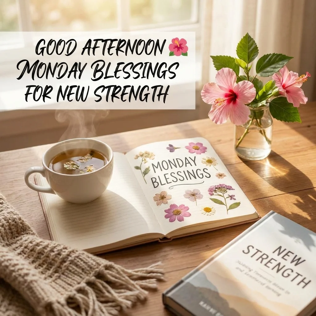 🌺 Good Afternoon Monday Blessings for New Strength