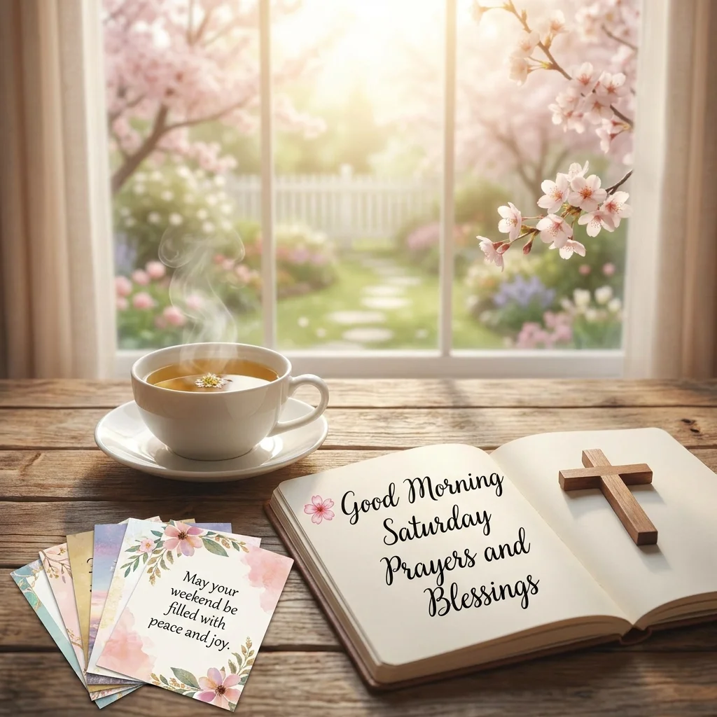 🌸 Good Morning Saturday Prayers and Blessings Images Messages