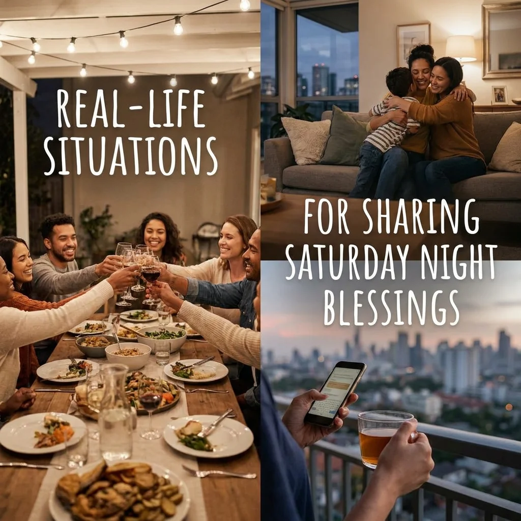 Real-Life Situations for Sharing Saturday Night Blessings