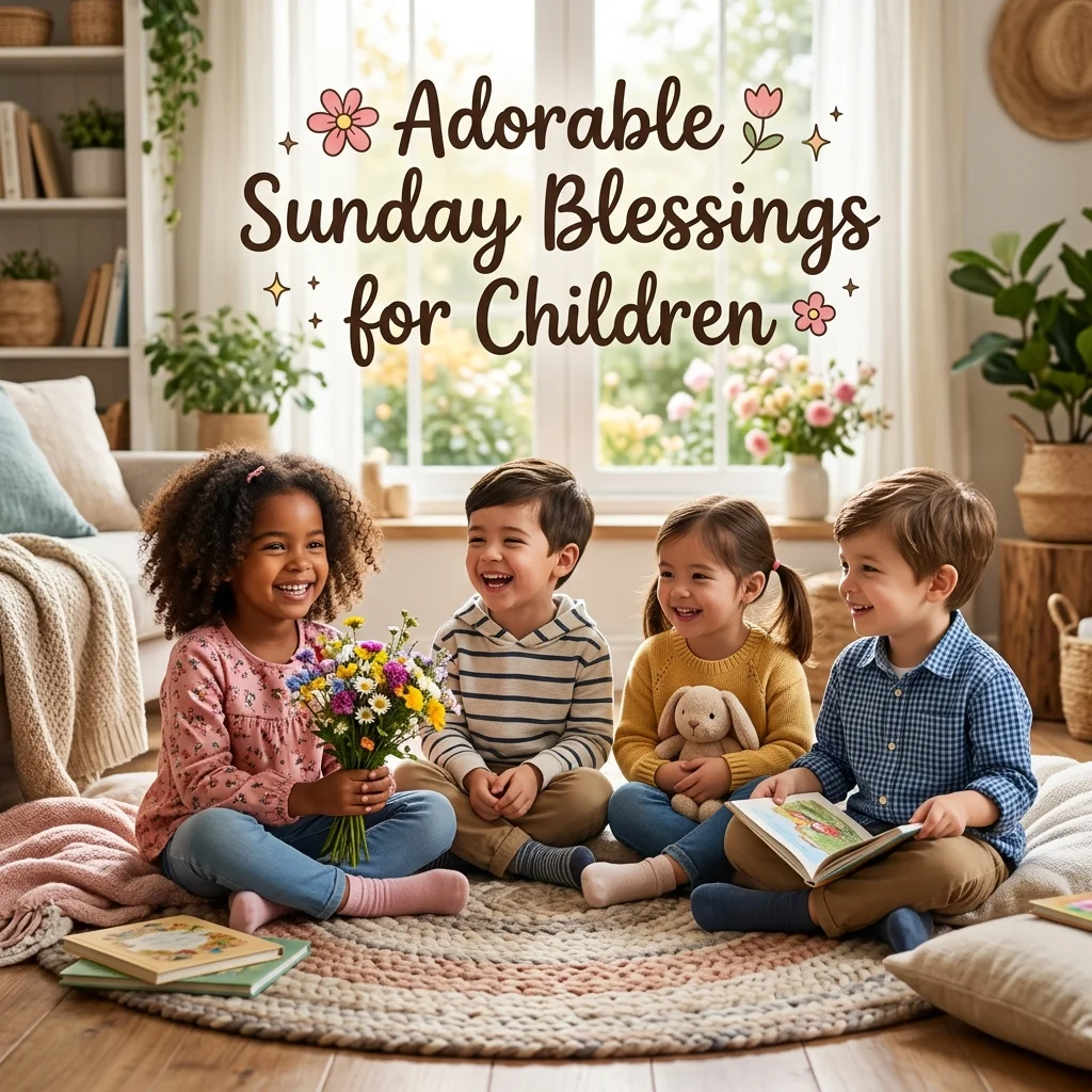 🌸 Adorable Sunday Blessings for Children
