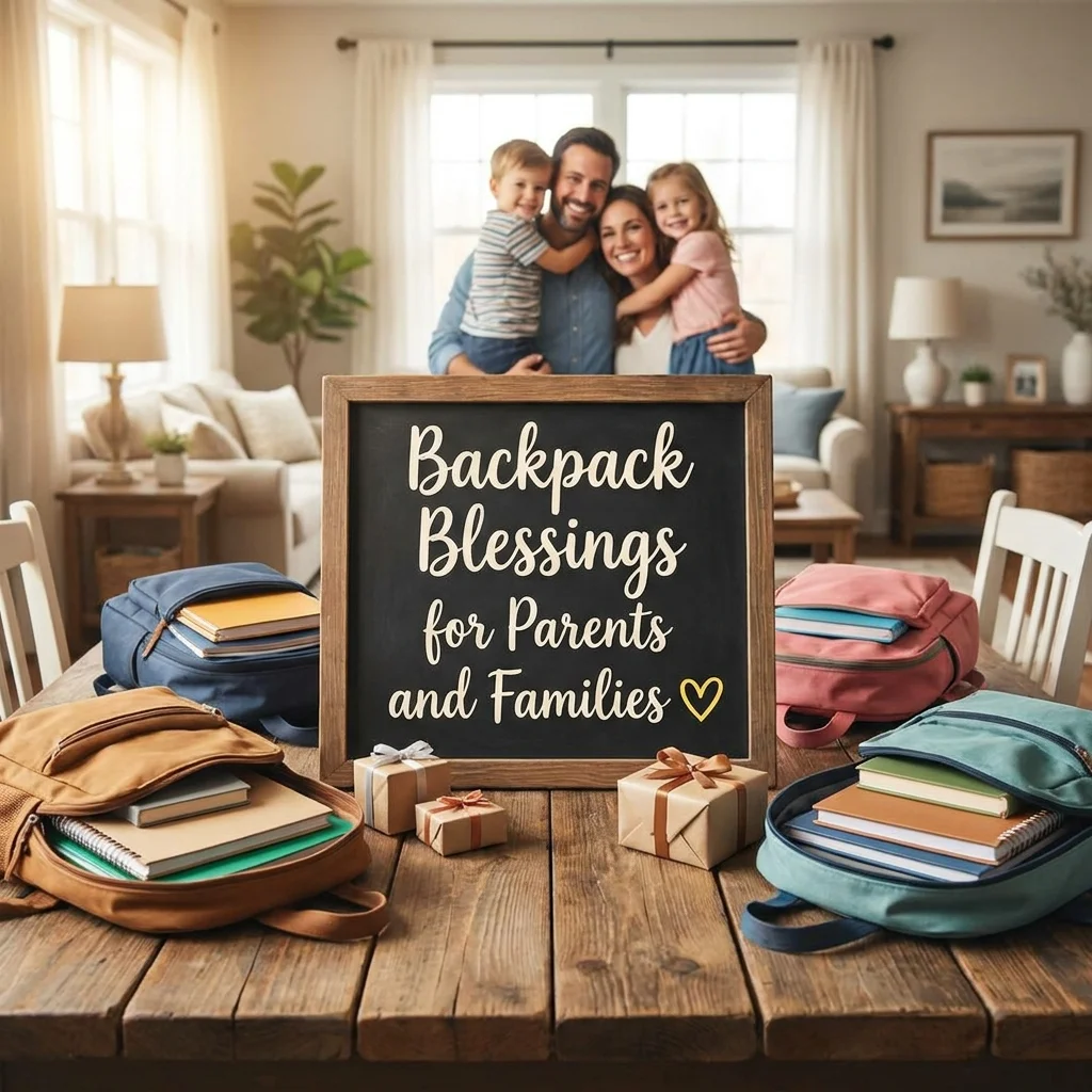 Backpack Blessings for Parents and Families 💛