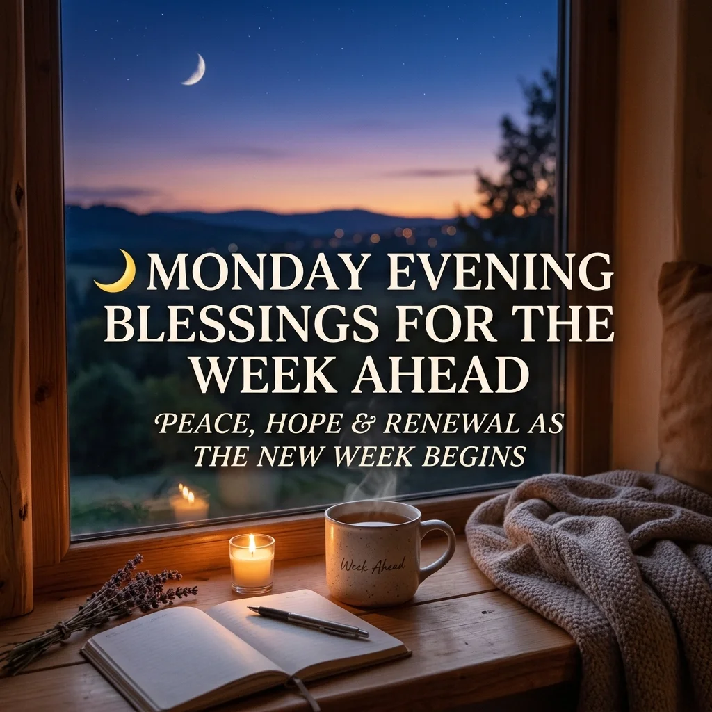 🌙 Monday Evening Blessings for the Week Ahead