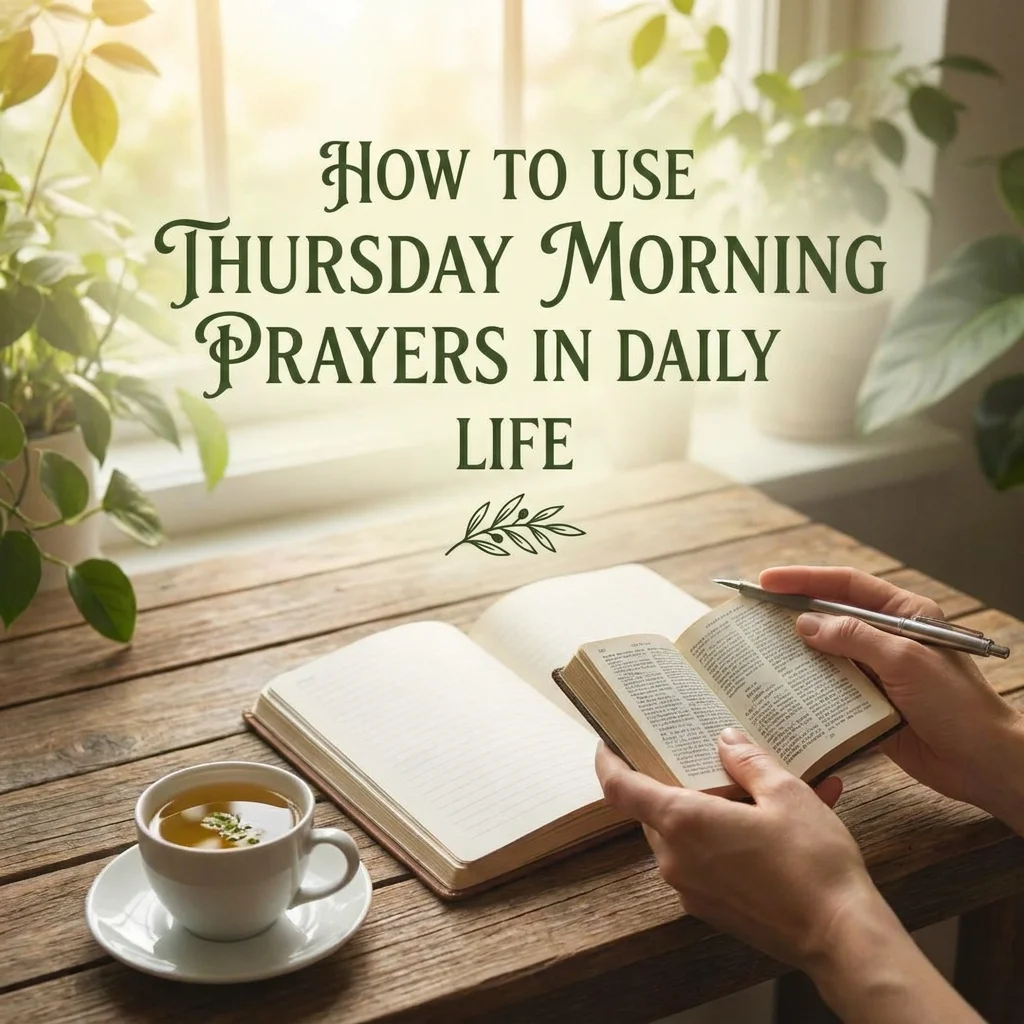 How to Use Thursday Morning Prayers in Daily Life πΏ