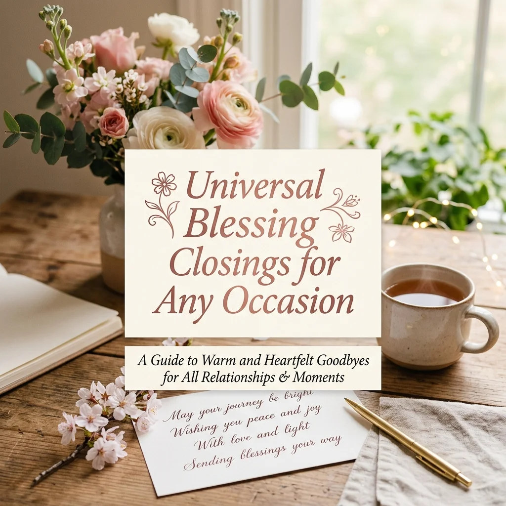 🌸 Universal Blessing Closings for Any Occasion