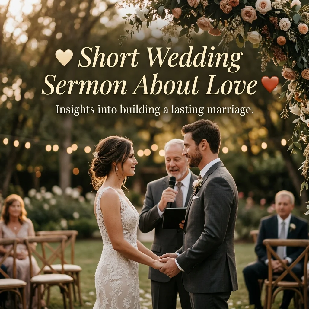 ❤️ Short Wedding Sermon About Love