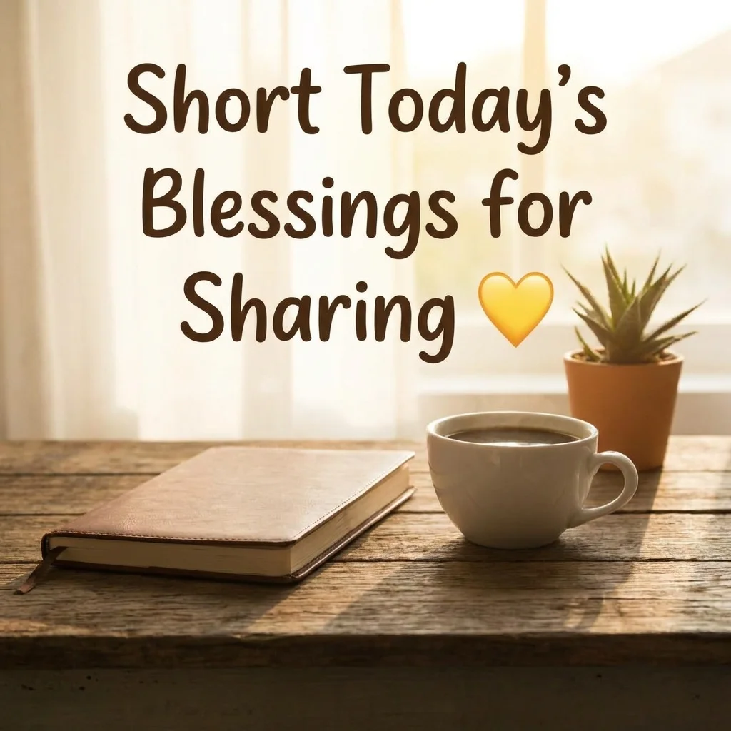 Short Today's Blessings for Sharing 💛