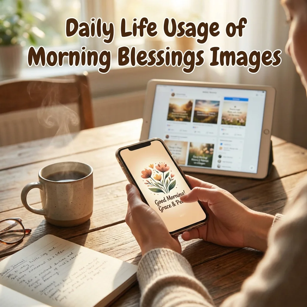 Daily Life Usage of Morning Blessings Images