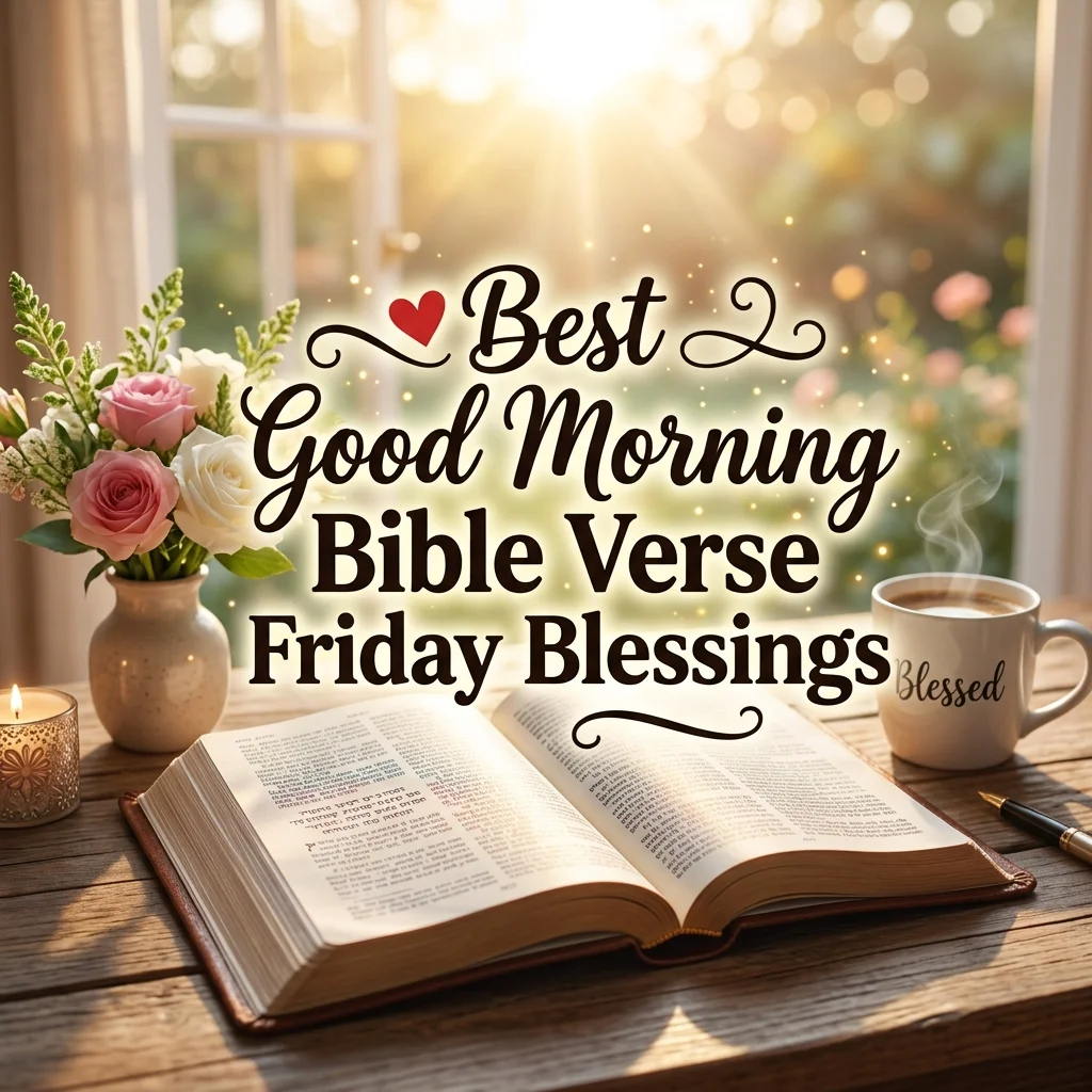 ❤️ Best Good Morning Bible Verse Friday Blessings