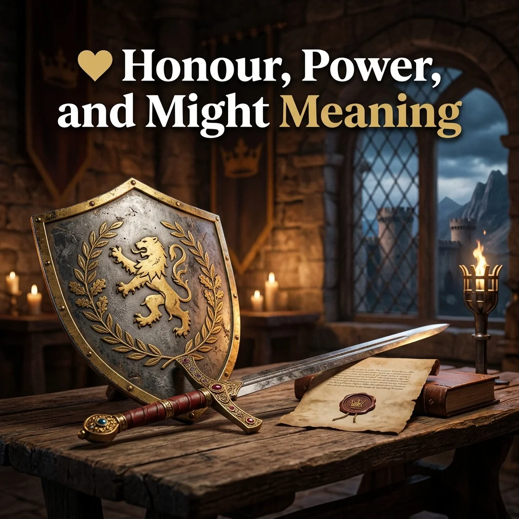 ❤️ Honour, Power, and Might Meaning