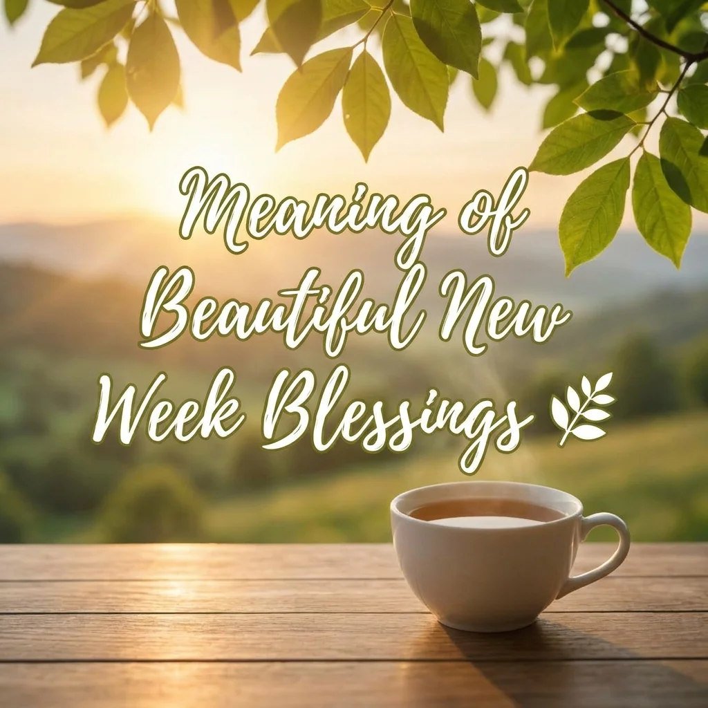 Meaning of Beautiful New Week Blessings 🌿