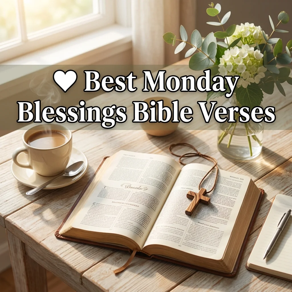 ❤️ Best Monday Blessings Bible Verses