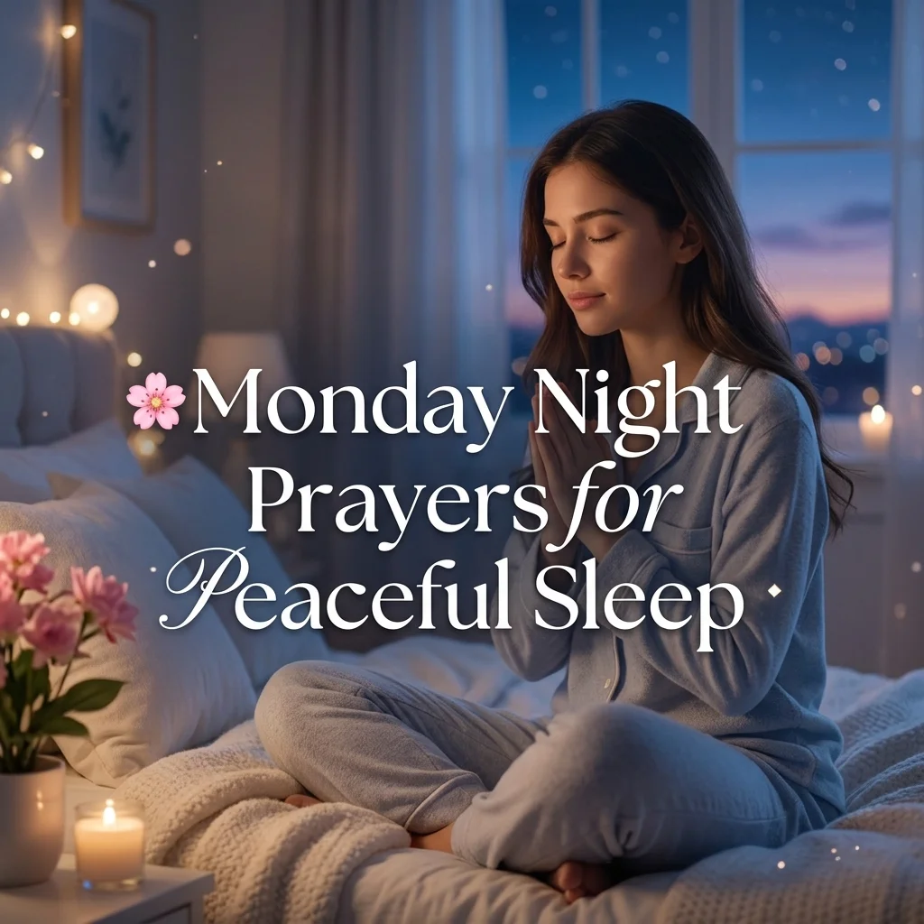 🌸 Monday Night Prayers for Peaceful Sleep