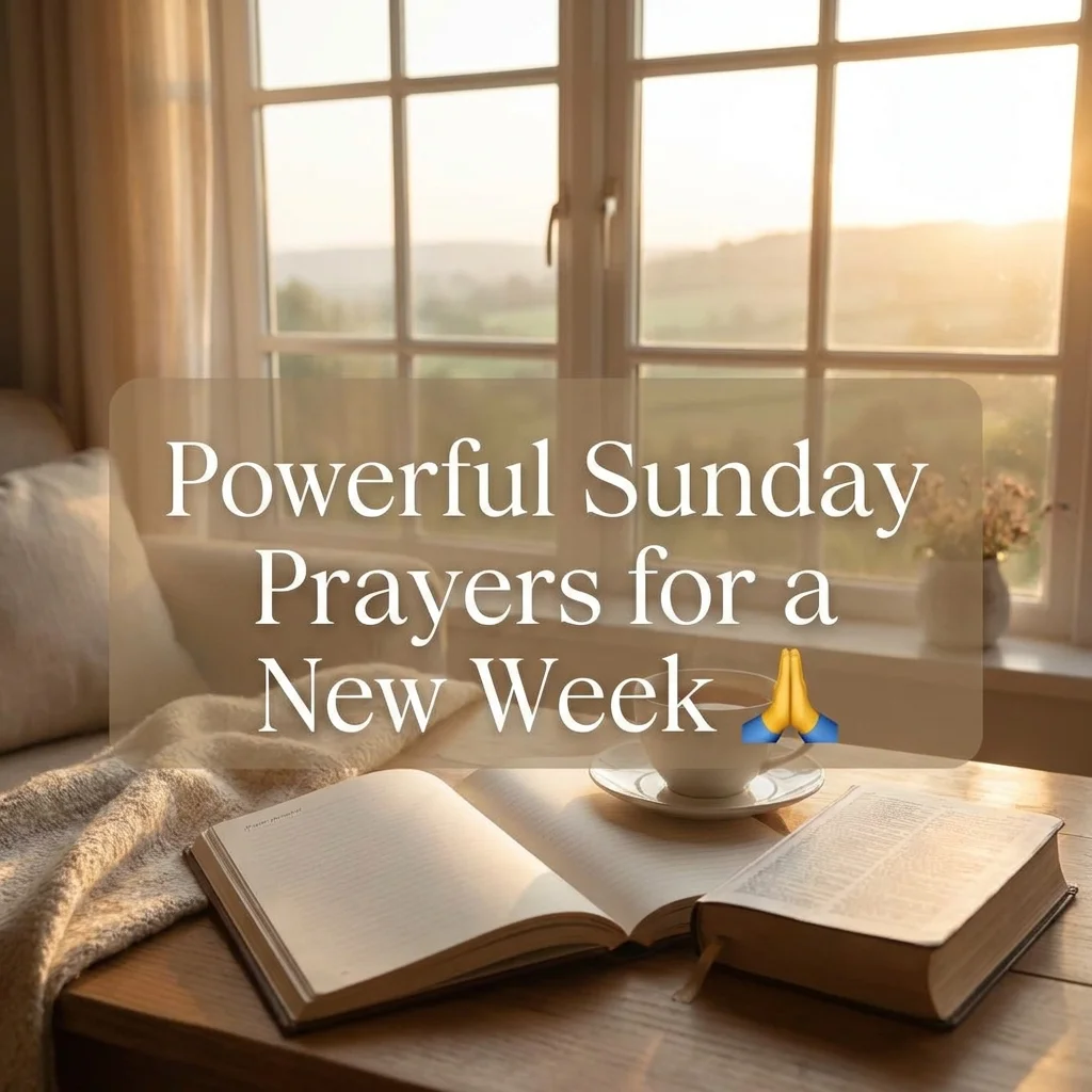 Powerful Sunday Prayers for a New Week 🙏