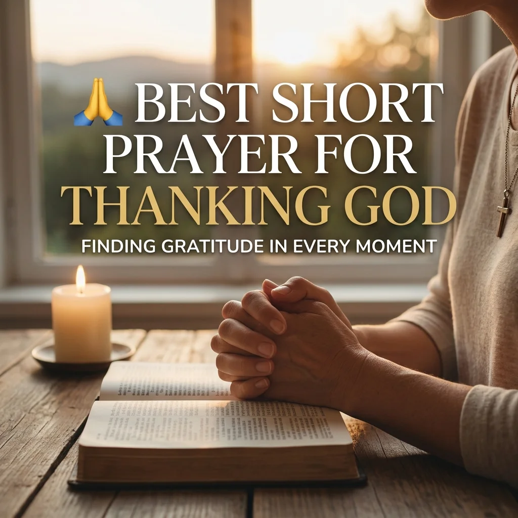 🙏 Best Short Prayer for Thanking God
