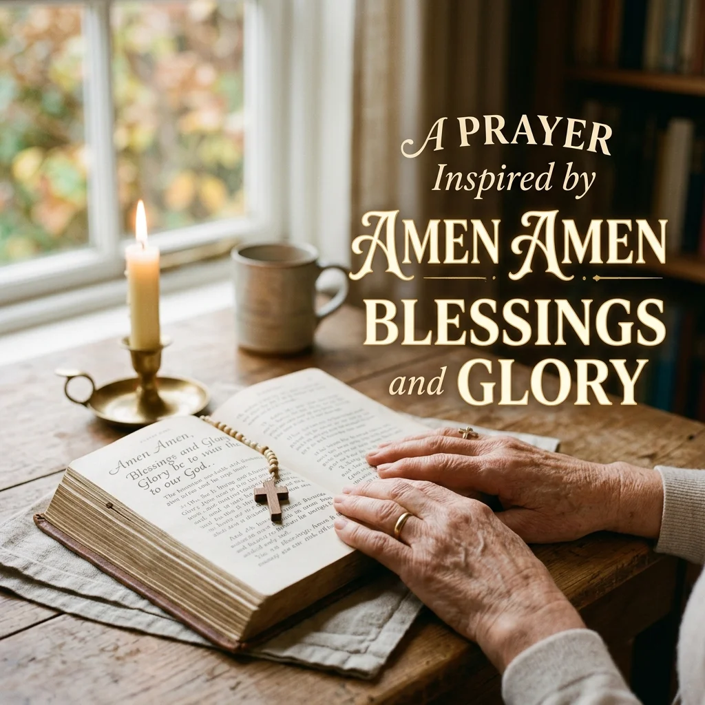 ❤️ A Prayer Inspired by Amen Amen Blessings and Glory