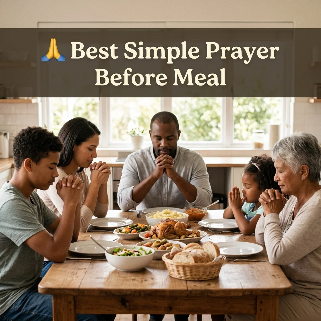🙏 Best Simple Prayer Before Meal