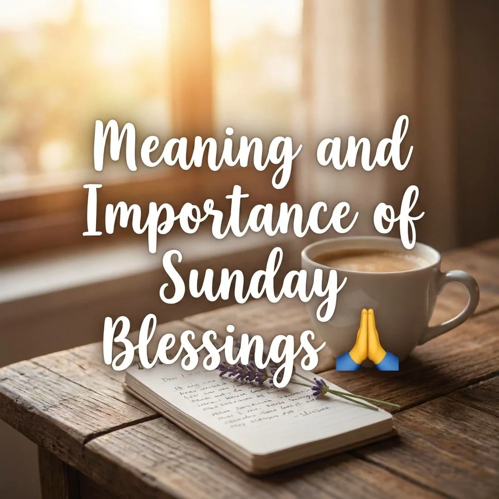 Meaning and Importance of Sunday Blessings 🙏