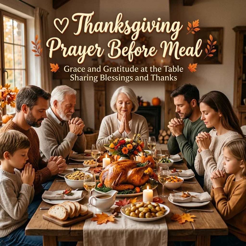 ❤️ Thanksgiving Prayer Before Meal