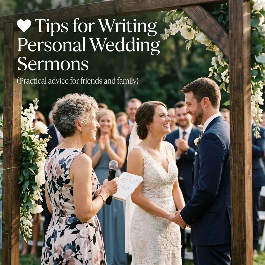 ❤️ Tips for Writing Personal Wedding Sermons