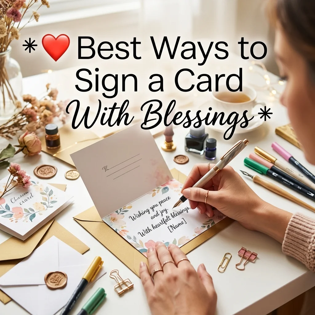 ❤️ Best Ways to Sign a Card With Blessings